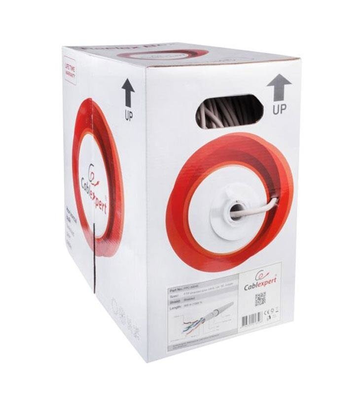 -GEMBIRD FTP CABLE LINK CAT 5E AWG24 100% MIEDŹ 305M hinta ja tiedot | Kaapelit ja adapterit | hobbyhall.fi