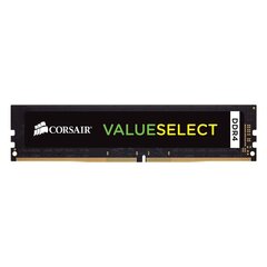 Corsair ValueSelect DDR4, 4GB, 2400MHz, CL16 (CMV4GX4M1A2400C16) hinta ja tiedot | Muisti (RAM) | hobbyhall.fi