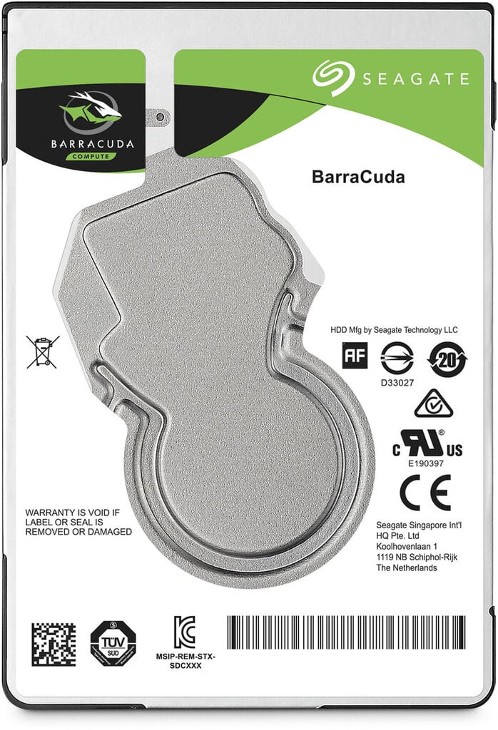 Seagate BarraCuda 2.5" 4TB (ST4000LM024) hinta ja tiedot | Kovalevyt | hobbyhall.fi