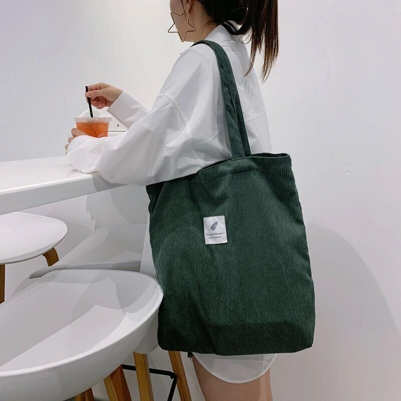 Corduroy Tote - 2024 Uusi Paksunnus B 21255 hinta ja tiedot | Naisten laukut | hobbyhall.fi