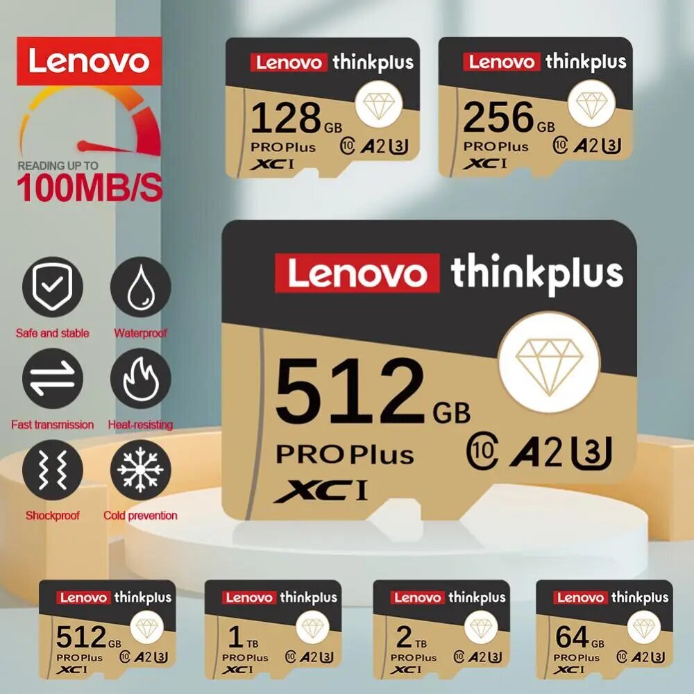 Lenovo Micro TF/SD -muistikortti - Luokka 10 muistikortti - 128GB. hinta ja tiedot | Kameran muistikortit | hobbyhall.fi