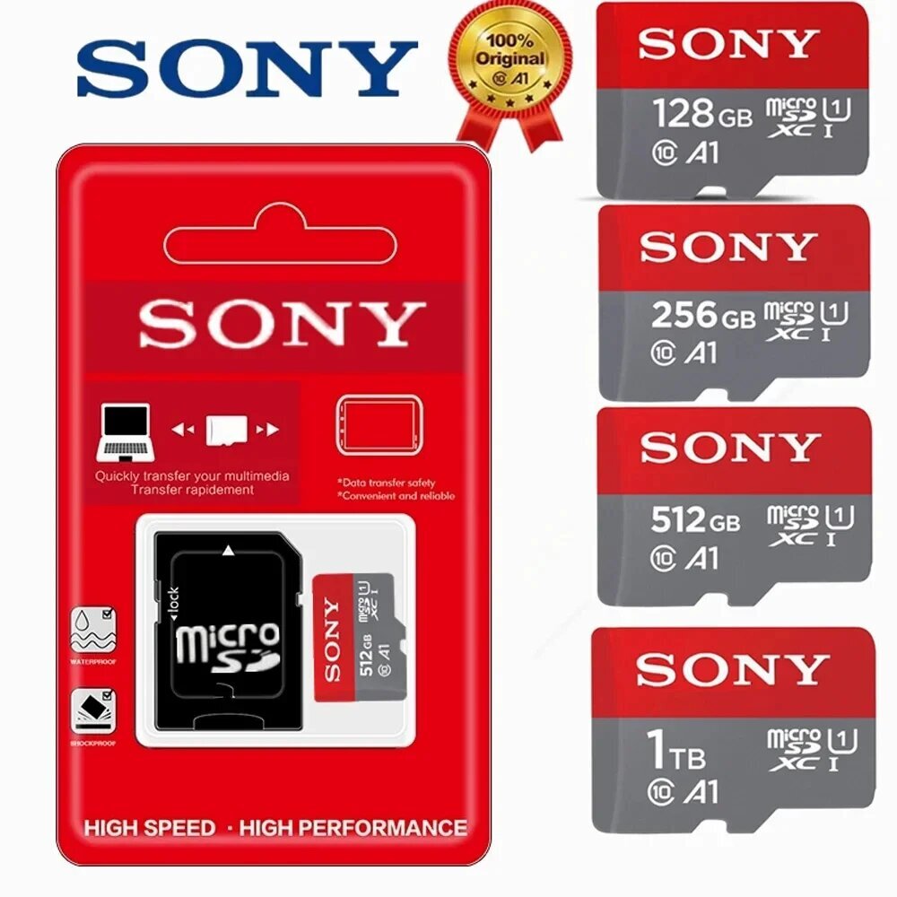 SONY Micro TF Class SD -muistikortti - 128 Gt hinta ja tiedot | Kameran muistikortit | hobbyhall.fi