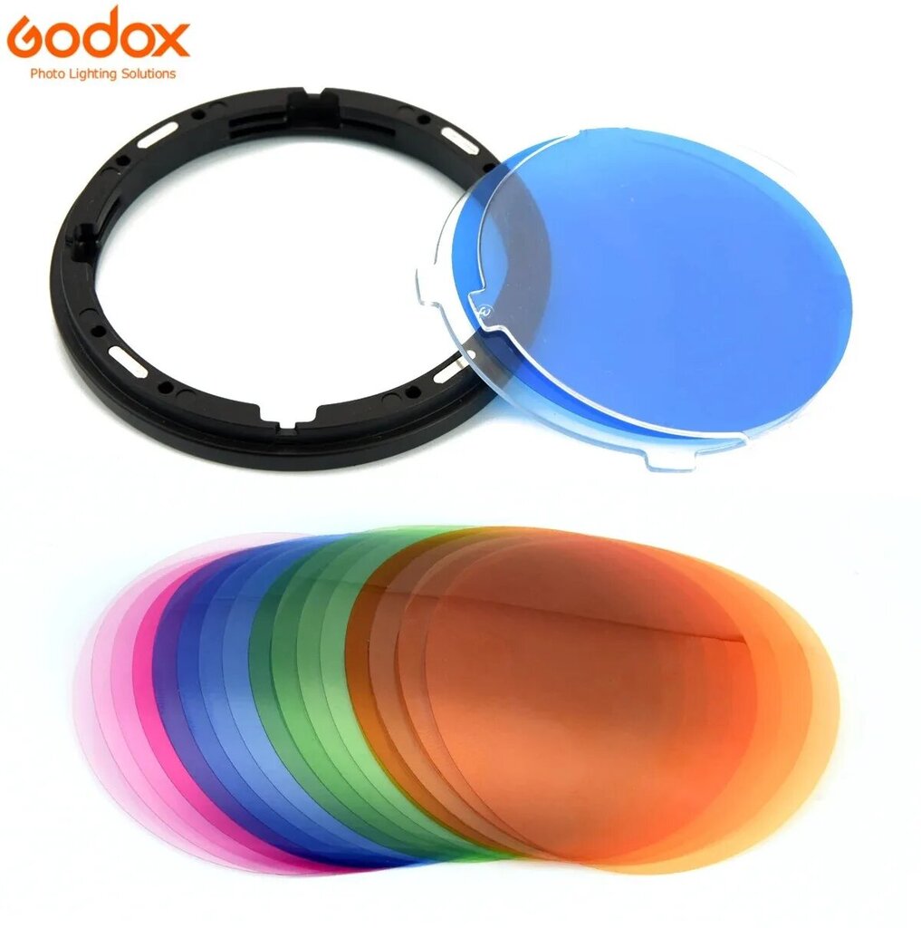 Godox AK-R16 Diffuser Plate & Color Gel Set for V1 Flash - V-11C V-11T hinta ja tiedot | Kameran suotimet | hobbyhall.fi