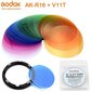 Godox AK-R16 Diffuser Plate & Color Gel Set for V1 Flash - V-11C V-11T hinta ja tiedot | Kameran suotimet | hobbyhall.fi