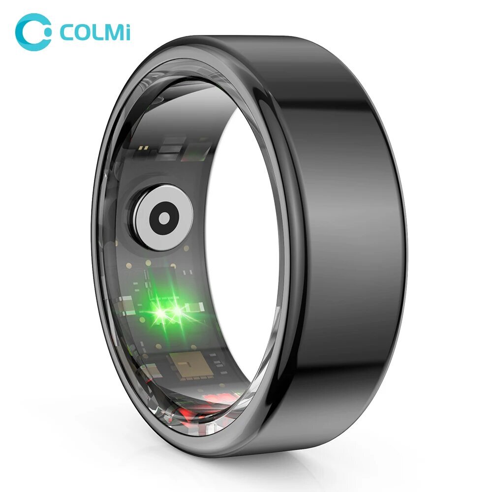 Titanium Steel Smart Ring - Terveysvalvonta, vedenkestävä, monilajitilat - musta, 10 hinta ja tiedot | Aktiivisuusrannekkeet | hobbyhall.fi