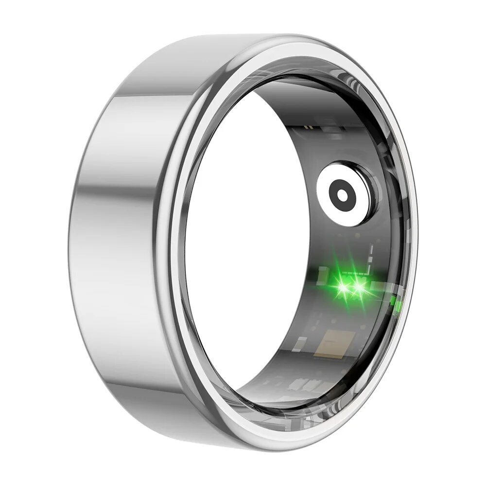 Titanium Steel Smart Ring - Terveysvalvonta, vedenkestävä, monilajitilat - musta, 10 hinta ja tiedot | Aktiivisuusrannekkeet | hobbyhall.fi