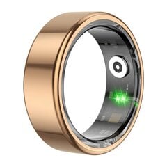 Titanium Steel Smart Ring - Terveystarkkailu, Vedenkestävä, Monilajitilat - Kulta, 11 hinta ja tiedot | Aktiivisuusrannekkeet | hobbyhall.fi