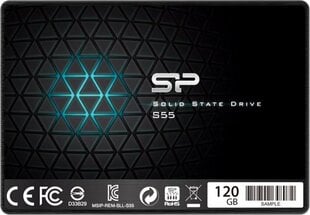 Silicon Power S55 120GB SATA3 (SP120GBSS3S55S25) hinta ja tiedot | Kovalevyt | hobbyhall.fi