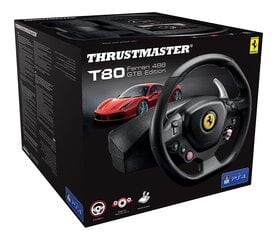 Thrustmaster T80 Ferrari 488 GTB hinta ja tiedot | Ratit | hobbyhall.fi