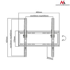 Maclean MC-774 32-55” hinta ja tiedot | TV-seinätelineet | hobbyhall.fi