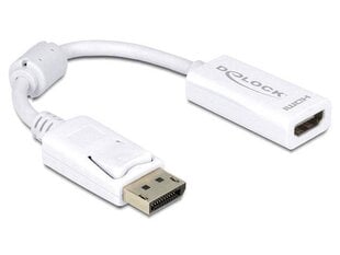 Delock - Adapter DISPLAYPORT(M)->HDMI(F) hinta ja tiedot | Adapterit | hobbyhall.fi