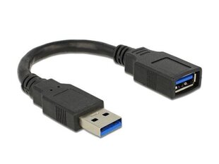 Delock USB 3.0 AM-AF, 15cm hinta ja tiedot | Adapterit | hobbyhall.fi