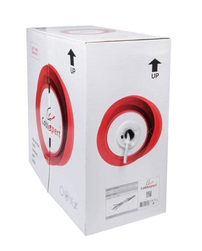 -GEMBIRD FTP CABLE DRUT CAT 6 AWG24 100% MIEDŹ 305M hinta ja tiedot | Kaapelit ja adapterit | hobbyhall.fi