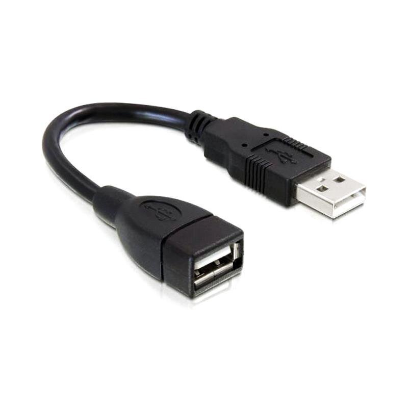 Delock USB AM-AF 15cm hinta ja tiedot | Adapterit | hobbyhall.fi