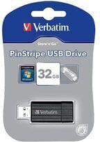 Verbatim PinStripe, 32 GB hinta ja tiedot | Muistitikut | hobbyhall.fi