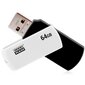 Goodram UTS3 64GB 20, musta/valkoinen hinta ja tiedot | Muistitikut | hobbyhall.fi