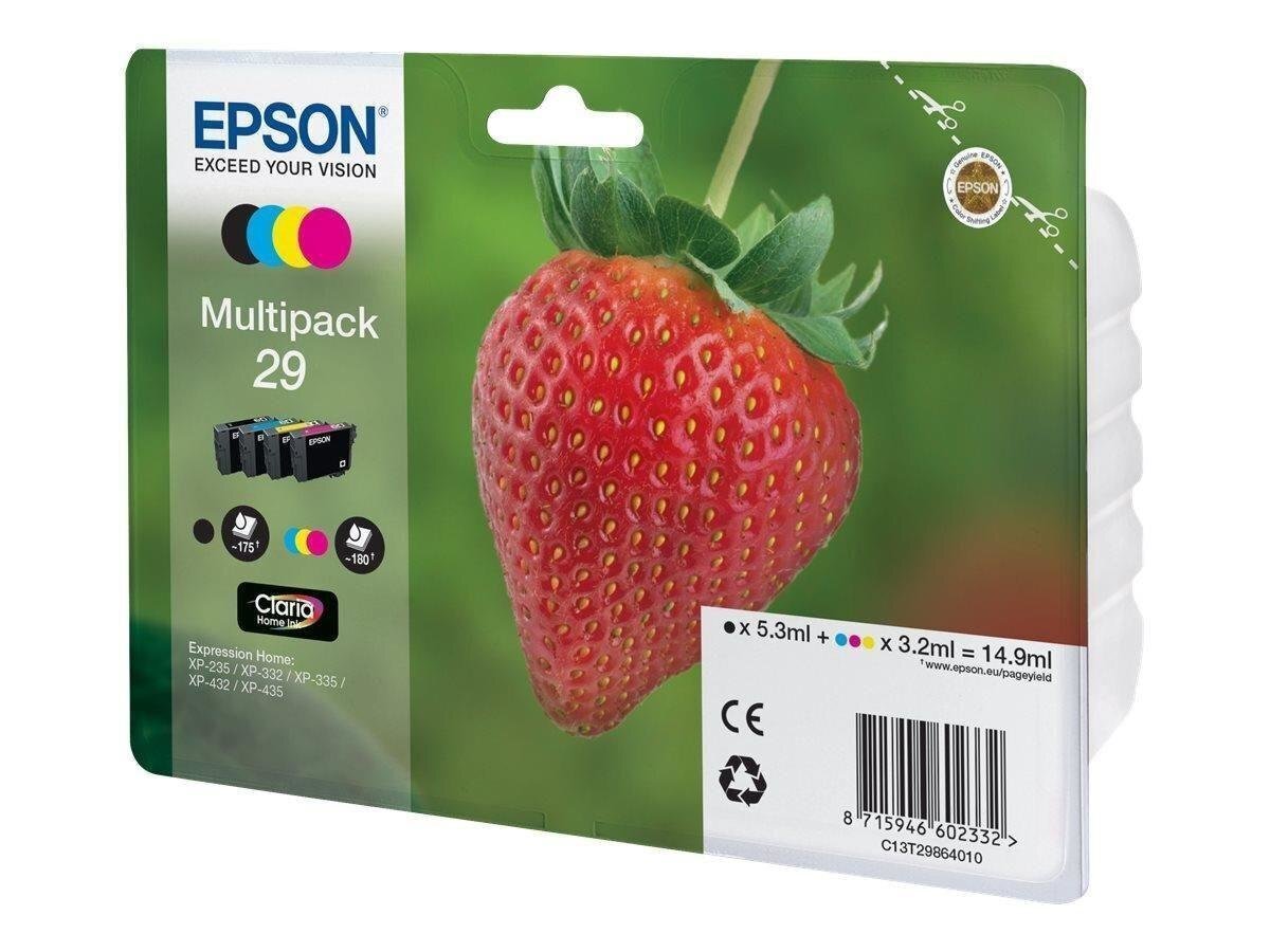 EPSON Multipack 4-colours 29 Claria Home Ink (Blister without alarm) hinta ja tiedot | Mustekasetit | hobbyhall.fi