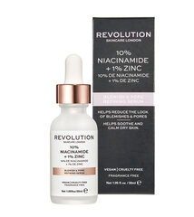 Revolution Skincare Skincare 10% Niacinamide + 1% Zinc ihoseerumi 30 ml hinta ja tiedot | Kasvoöljyt ja seerumit | hobbyhall.fi