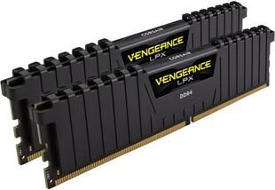 Corsair Vengeance LPX, DDR4, 32GB (2x16GB) 2400MHz, CL14, musta (CMK32GX4M2A2400C14) hinta ja tiedot | Muisti (RAM) | hobbyhall.fi