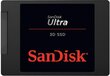 SanDisk ULTRA 3D 500GB SATA3 (SDSSDH3-500G-G25) hinta ja tiedot | Kovalevyt | hobbyhall.fi