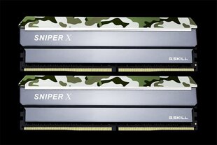 G.Skill Sniper X DDR4, 2x16GB, 3000MHz, CL16 (F4-3000C16D-32GSXFB) hinta ja tiedot | Muisti (RAM) | hobbyhall.fi