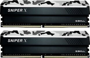 G.Skill Sniper X DDR4, 2x8GB, 3200MHz, CL16 (F4-3200C16D-16GSXWB) hinta ja tiedot | Muisti (RAM) | hobbyhall.fi