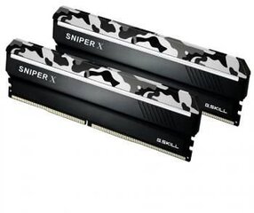 G.Skill Sniper X DDR4, 2x8GB, 3200MHz, CL16 (F4-3200C16D-16GSXWB) hinta ja tiedot | Muisti (RAM) | hobbyhall.fi