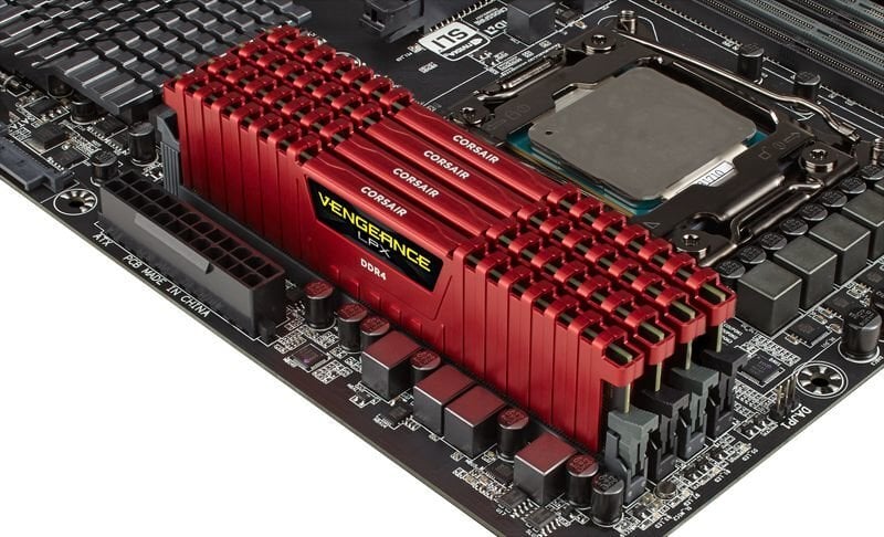 Corsair Vengeance LPX DDR4, 8GB, 2666MHz, CL16, Punainen (CMK8GX4M1A2666C16R) hinta ja tiedot | Muisti (RAM) | hobbyhall.fi