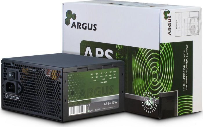 Inter-Tech Argus 420W (APS-420W) hinta ja tiedot | Virtalähteet | hobbyhall.fi
