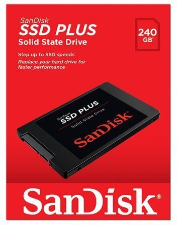 SanDisk PLUS 240GB SATA3 (SDSSDA-240G-G26) hinta ja tiedot | Kovalevyt | hobbyhall.fi