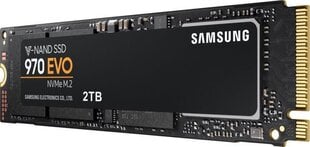 Samsung 970 EVO 2TB PCIe x4 NVMe (MZ-V7E2T0BW) hinta ja tiedot | Kovalevyt | hobbyhall.fi