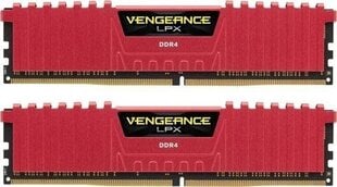 Corsair Vengeance LPX DDR4, 2x8GB, 3200MHz, CL16 (CMK16GX4M2B3200C16R) hinta ja tiedot | Muisti (RAM) | hobbyhall.fi