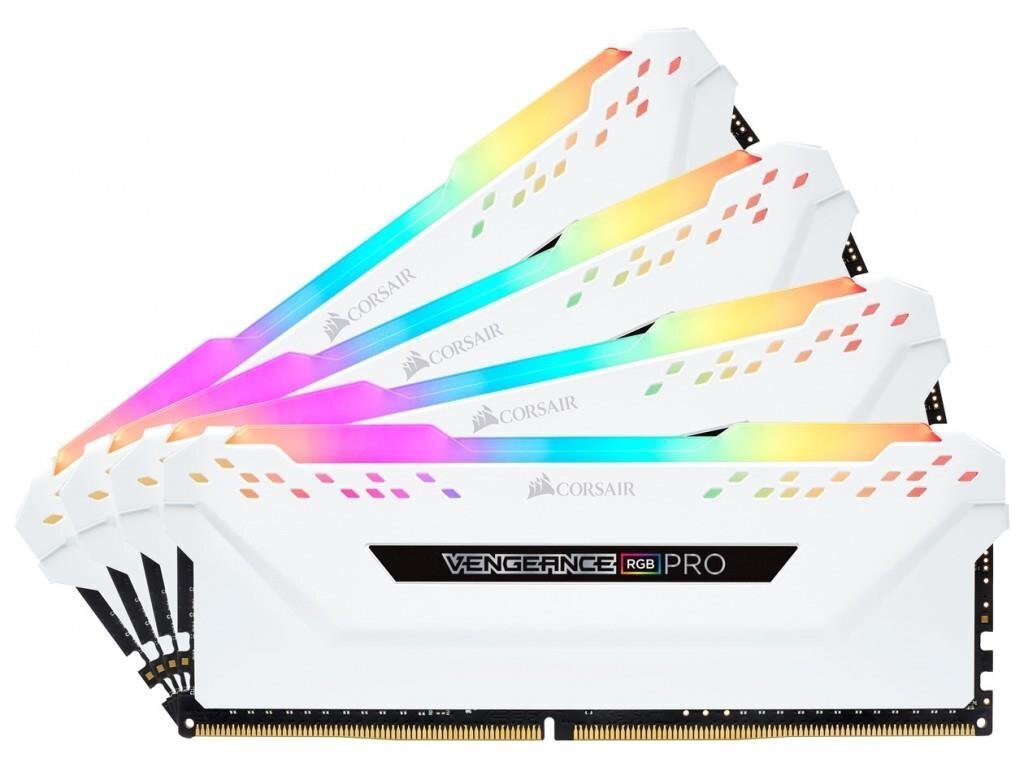 Corsair Vengeance RGB Pro DDR4, 4x8GB, 3000MHz, CL15 (CMW32GX4M4C3000C15W) hinta ja tiedot | Muisti (RAM) | hobbyhall.fi