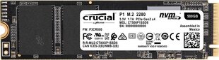 Crucial P1 500GB M.2 PCIe NVMe (CT500P1SSD8) hinta ja tiedot | Kovalevyt | hobbyhall.fi