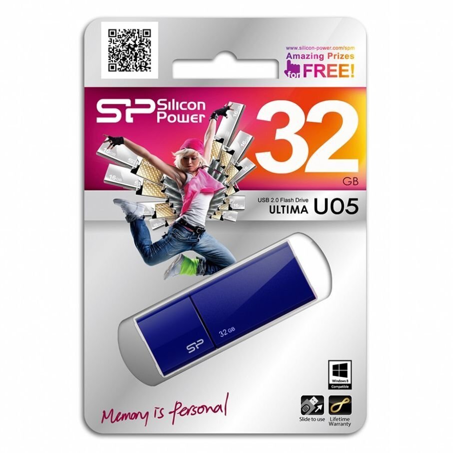 Silicon Virtamuisti USB Ultima U05 32GB USB 20 Sininen hinta ja tiedot | Muistitikut | hobbyhall.fi