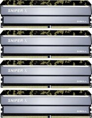 G.Skill Sniper X DDR4, 4x8GB, 2400MHz, CL (F4-2400C17Q-32GSXK0 hinta ja tiedot | Muisti (RAM) | hobbyhall.fi