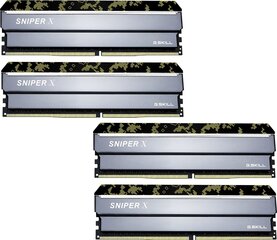 G.Skill Sniper X DDR4, 4x8GB, 2400MHz, CL (F4-2400C17Q-32GSXK0 hinta ja tiedot | Muisti (RAM) | hobbyhall.fi