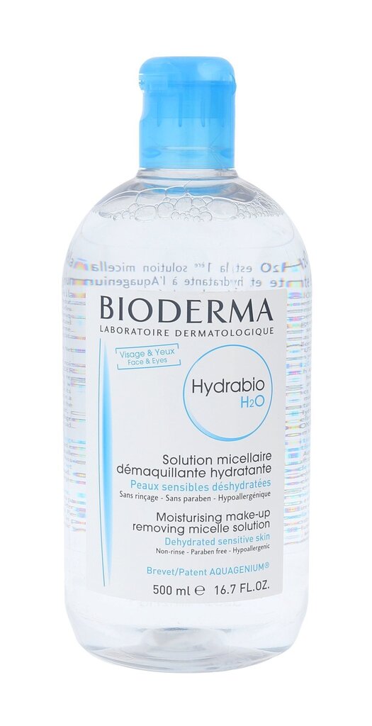 BIODERMA Hydrabio misellivesi 500 ml hinta ja tiedot | Kasvojen puhdistusaineet | hobbyhall.fi