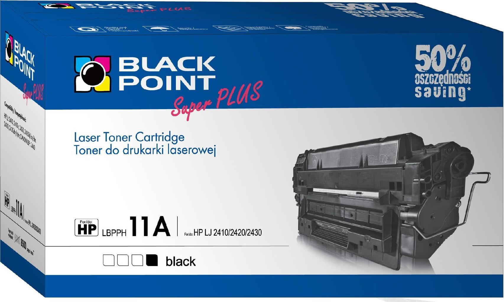 Toner Black Point LBPPH11A | Black | 8500 p. | HP Q6511A hinta ja tiedot | Laserkasetit | hobbyhall.fi