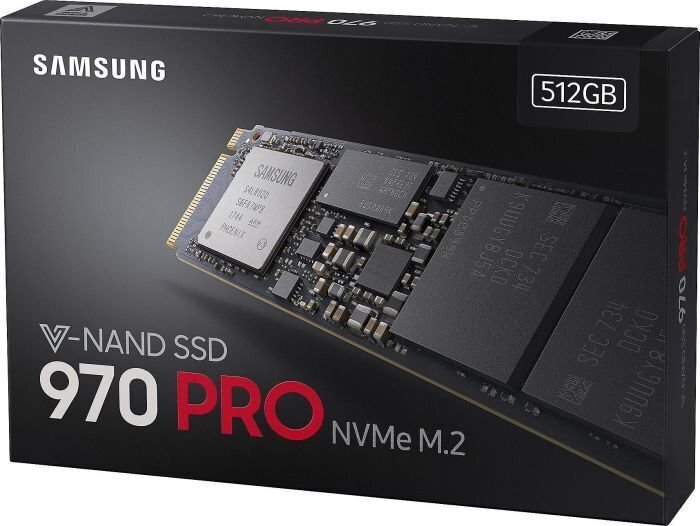Samsung 970 PRO 512GB PCIe x4 NVMe (MZ-V7P512BW) hinta ja tiedot | Kovalevyt | hobbyhall.fi