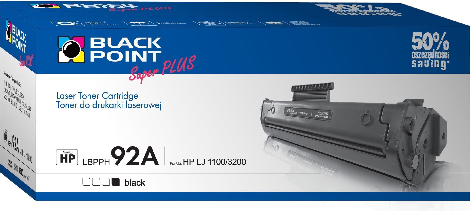 Toner Black Point LBPPH92A | Black | 3600 p. | HP C4092A hinta ja tiedot | Laserkasetit | hobbyhall.fi