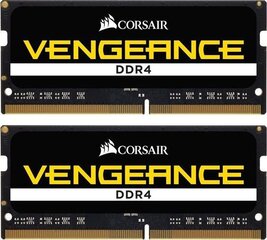 Corsair DDR4 SODIMM 2x8GB 2666MHz C18 (CMSX16GX4M2A2666C18) hinta ja tiedot | Muisti (RAM) | hobbyhall.fi
