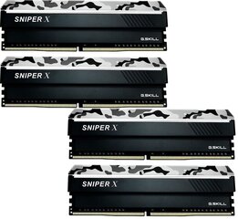 G.Skill Sniper X DDR4, 4x8GB, 3200MHz, CL16 (F4-3200C16Q-32GSXWB) hinta ja tiedot | Muisti (RAM) | hobbyhall.fi