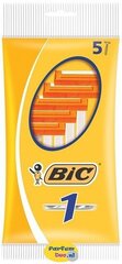 Kertakäyttöiset partaveitset Bic1 Normal, 5 kpl hinta ja tiedot | Bic Hygieniatuotteet | hobbyhall.fi