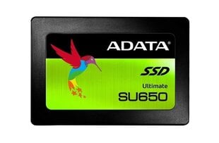 ADATA 960GB 2,5" SATA SSD Ultimate SU650 hinta ja tiedot | Kovalevyt | hobbyhall.fi