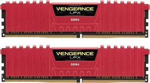 Corsair Vengeance LPX, DDR4, 16GB(2x8GB), 3000MHz (CMK16GX4M2B3000C15R) hinta ja tiedot | Muisti (RAM) | hobbyhall.fi