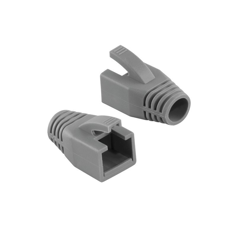 Logilink Modular RJ45 Plug Cable Boot 8mm harmaa, 50 kpl. hinta ja tiedot | Adapterit | hobbyhall.fi