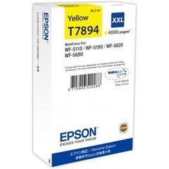 Epson C13T789440/34,2ml Yellow/ mallille WF-5xxx Series hinta ja tiedot | Mustekasetit | hobbyhall.fi