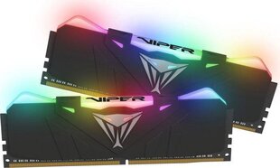 Patriot VIPER RGB DDR4 16GB DUAL KIT (2x8GB) 4133MHz CL19 Black Radiator (PVR416G413C9K) hinta ja tiedot | Muisti (RAM) | hobbyhall.fi