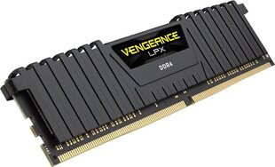 Corsair DDR4, 8GB, 2400MHz, CL14, Vengeance LPX (CMK8GX4M1A2400C14) hinta ja tiedot | Muisti (RAM) | hobbyhall.fi